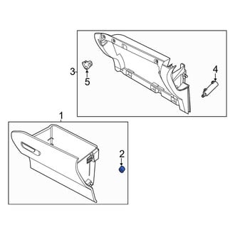 Ford OE - Front Glove Box Door Bumper