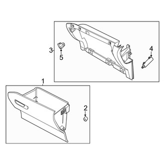 Ford OE - Instrument Panel - Glove Box (Lariat / XL / XLT)