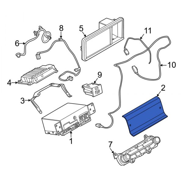 Ford OE NZ6Z2640380A Radio Insulator