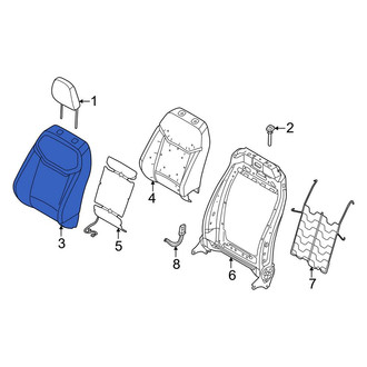 Ford OE - Front Right Seat Back Cushion Cover