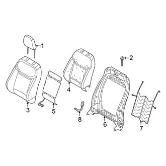 Ford OE - Seats & Tracks - Passenger Seat Components (Seat Back Components)