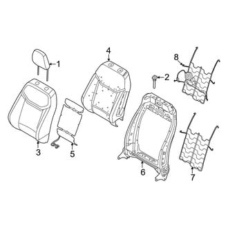 Ford OE - Seats & Tracks - Driver Seat Components (Seat Back Components)