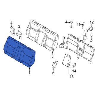 Ford OE - Front Right Seat Back Cushion Cover