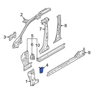 Ford OE - Right Lower Body A-Pillar Reinforcement