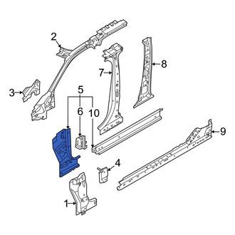Ford OE - Right Lower Body A-Pillar Reinforcement