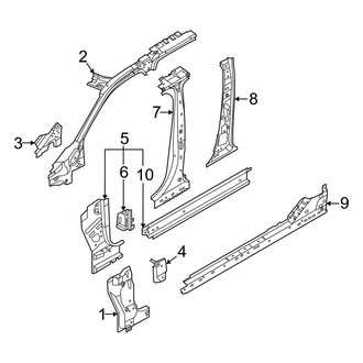 Ford OE - Pillars, Rocker & Floor - Center Pillar & Rocker