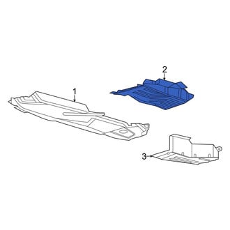 Ford OE - Center Left Floor Pan Splash Shield