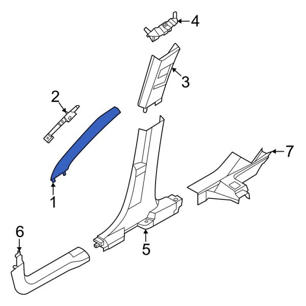 Body A-Pillar Trim Panel