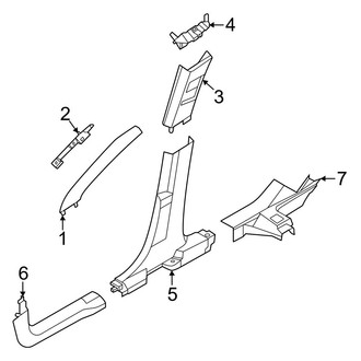 Ford OE - Pillars, Rocker & Floor - Interior Trim