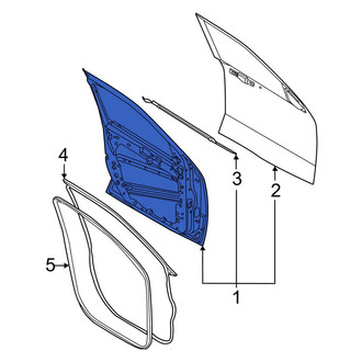 Ford OE - Front Left Door Shell