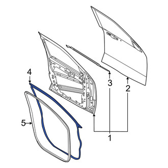 Ford OE - Front Left Outer Door Seal