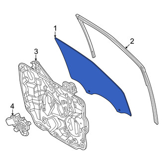 Ford OE - Rear Right Door Glass