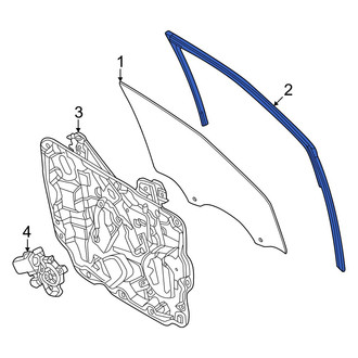 Ford OE - Front Left Window Channel