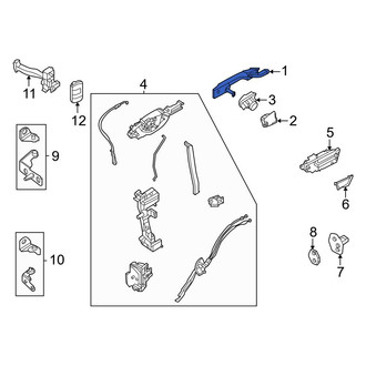 Ford OE - Rear Outer Exterior Door Handle