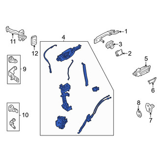 Ford OE - Front Left Door Latch Assembly