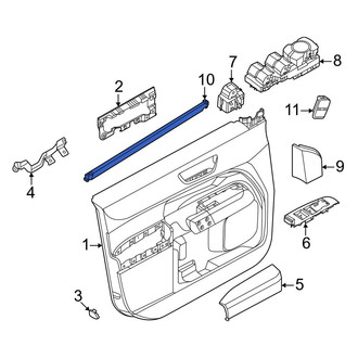 Ford OE - Front Right Door Window Belt Weatherstrip
