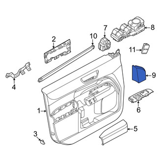 Ford OE - Front Left Door Window Molding