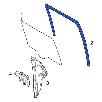 Ford OE - Rear Left Window Channel