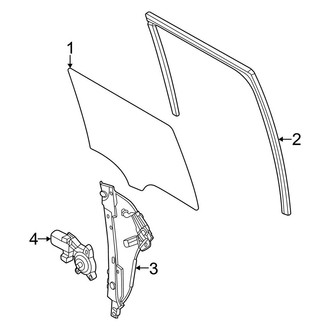 Ford OE - Rear Door - Glass & Hardware