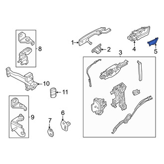 Ford OE - Front Left Interior Door Handle Screw Cap