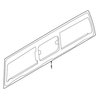 Ford OE - Back Glass - Glass (Sliding, W/O Power), (XL / XLT)