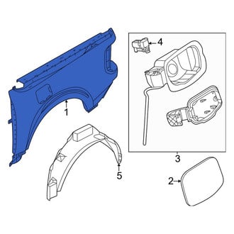Ford OE - Rear Left Outer Truck Bed Panel