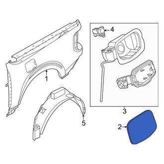 Ford OE - Rear Fuel Filler Door