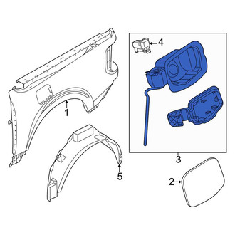 Ford OE - Rear Fuel Filler Housing
