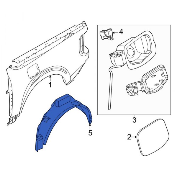 Quarter Panel Splash Shield