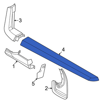 Ford OE - Rear Left Truck Bed Side Rail