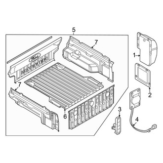 Ford OE - Quarter Panel - Exterior Trim (Inside Bed)