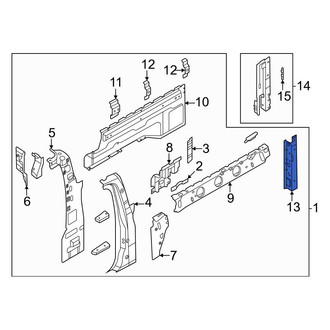 Ford OE - Rear Center Right Truck Bed Panel Reinforcement