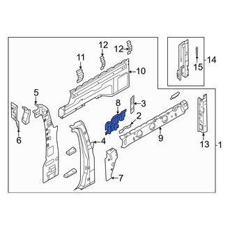 Ford OE - Rear Center Right Truck Bed Panel Reinforcement