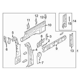 Ford OE - Quarter Panel - Inner Structure