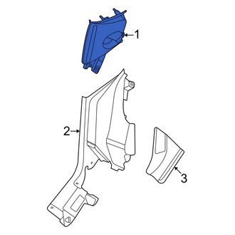 Ford OE - Left Upper Body C-Pillar Trim Panel