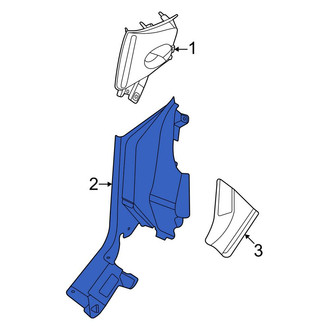 Ford OE - Left Lower Body C-Pillar Trim Panel
