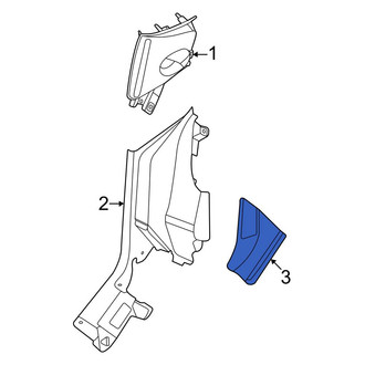 Ford OE - Right Body C-Pillar Trim Panel Insert