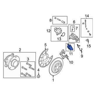 Ford OE - Rear Disc Brake Pad Set