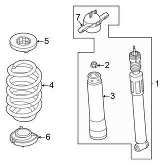 Ford OE - Rear Suspension - Shocks & Components (AWD 2.0L)