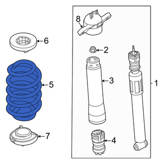 Ford OE - Rear Right Coil Spring