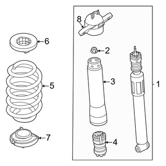 Ford OE - Rear Suspension - Shocks & Components (AWD)