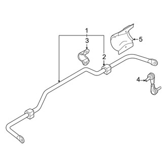 Ford OE - Rear Suspension - Stabilizer Bar & Components