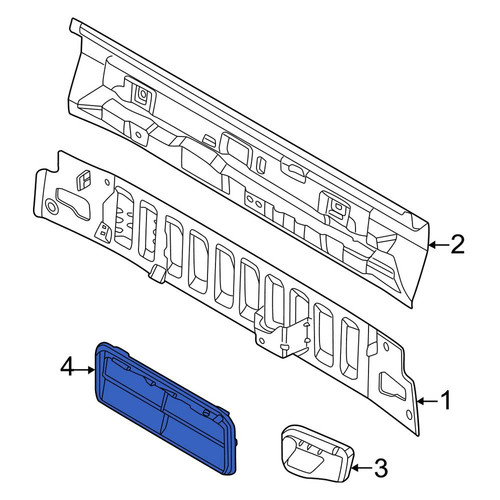 Ford OE FL3Z15280B62B - Rear Quarter Panel Vent