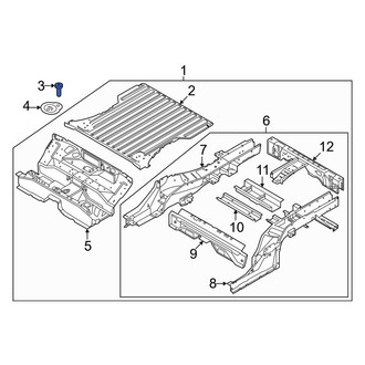 Ford OE - Floor Pan Bracket Screw