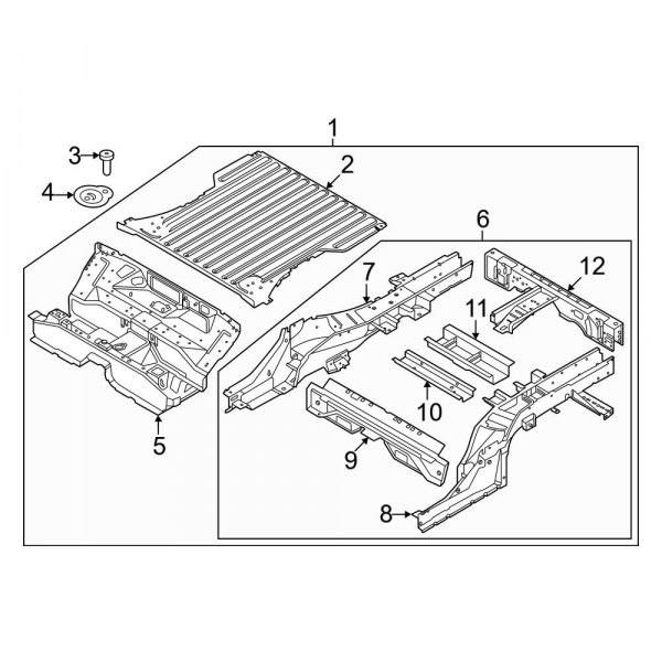 Rear Body & Floor - Floor & Rails