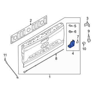 Ford OE - Rear Left Outer Tailgate Hinge