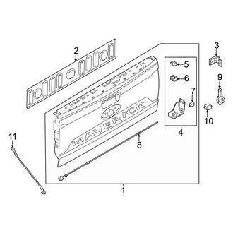 Ford OE - Tail Gate - Gate & Hardware