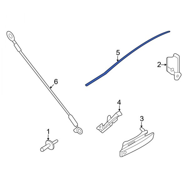 Tailgate Latch Rod