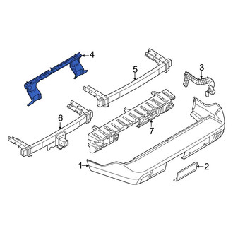 Ford OE - Rear Center Bumper Cover Support Rail