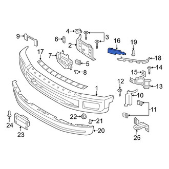 Ford OE - Right Bumper Face Bar Bracket